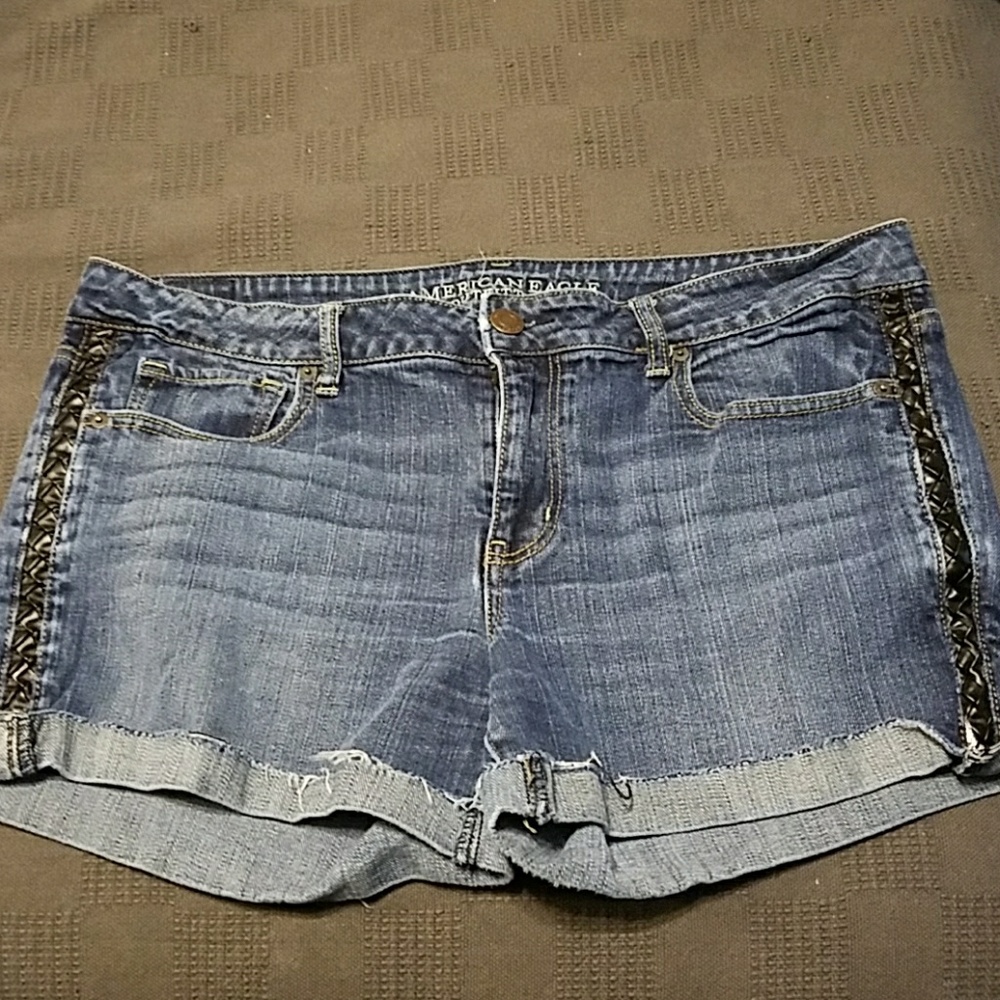American Eagle jean shorts.